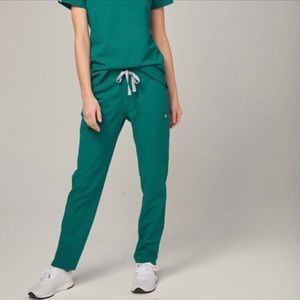 Hunter green FIG SCRUB pants 2 pairs